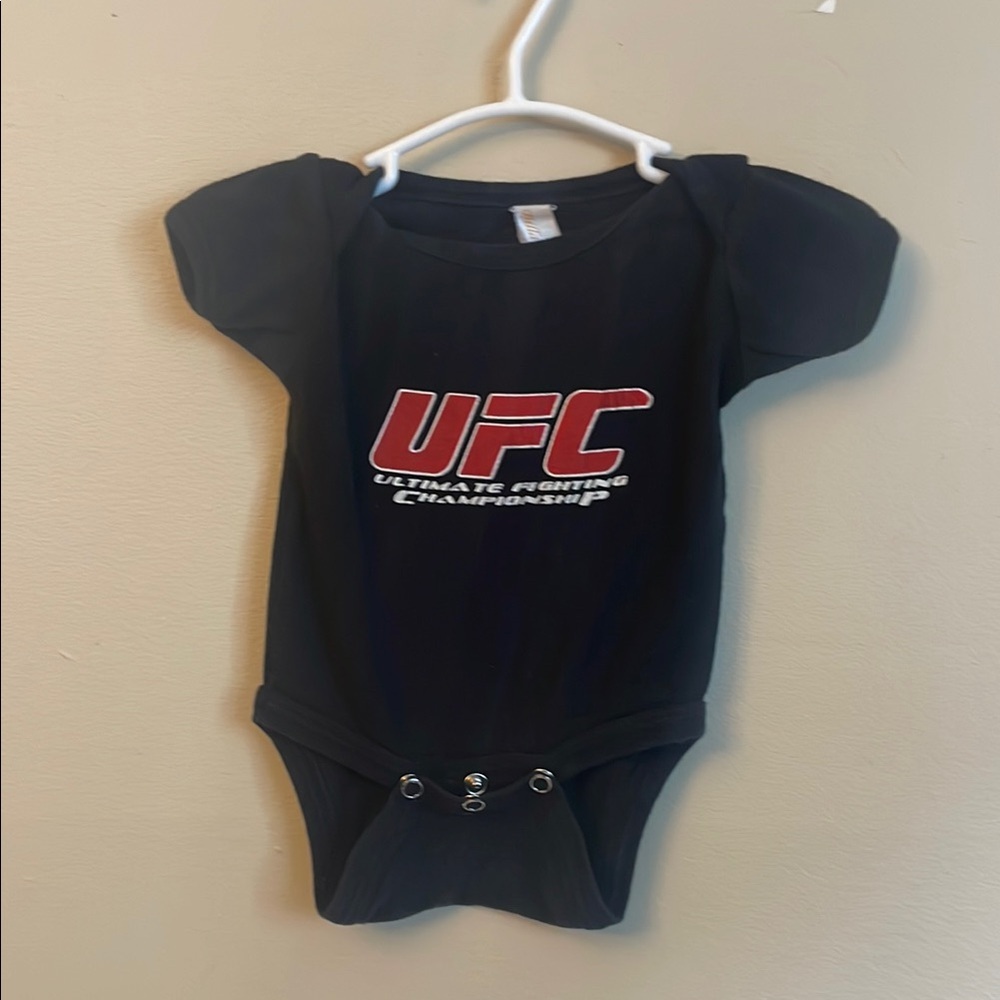UFC Black Bodysuit One Piece with Logo (Bin A1)​